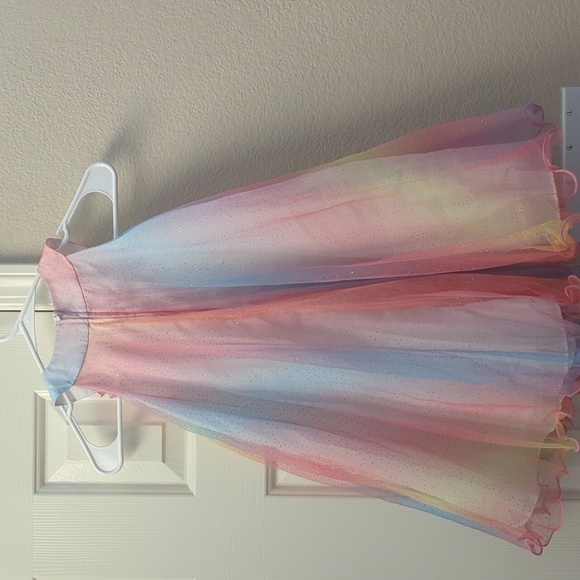 Girls fancy tule glitter dress six 6 - Picture 3 of 3